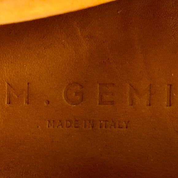 M. GEMI Size 10 Orange Suede Drivers Loafers main image 8